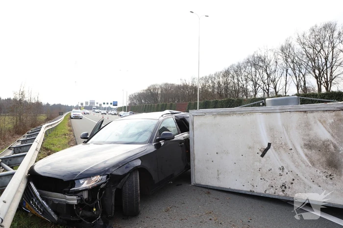 Aanhanger geschaard bij ongeval