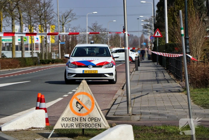 Gasleiding geraakt bij werkzaamheden