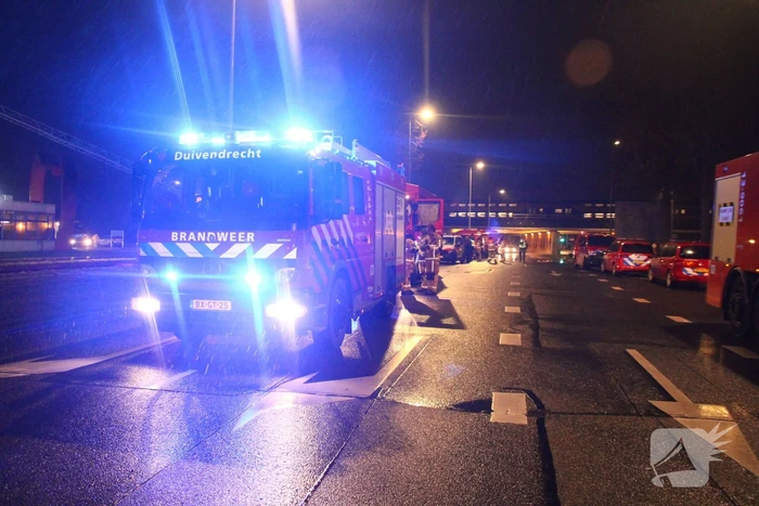 Uitslaande brand in Westelijk Havengebied