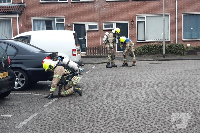 Gasleiding geraakt door graafwerkzaamheden