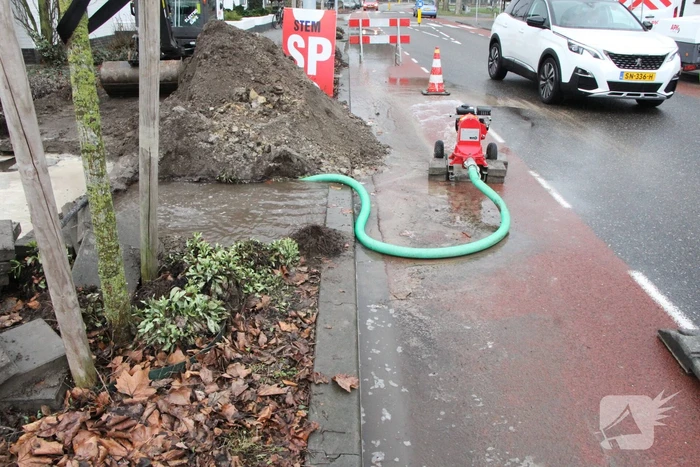 Huishoudens zonder water door gesprongen waterleiding