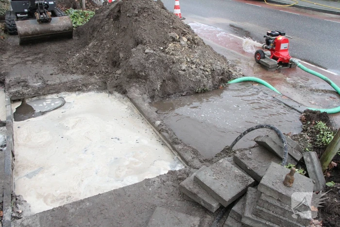 Huishoudens zonder water door gesprongen waterleiding