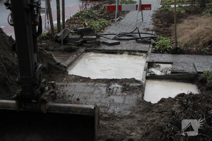 Huishoudens zonder water door gesprongen waterleiding