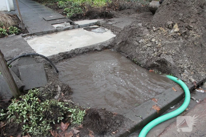 Huishoudens zonder water door gesprongen waterleiding