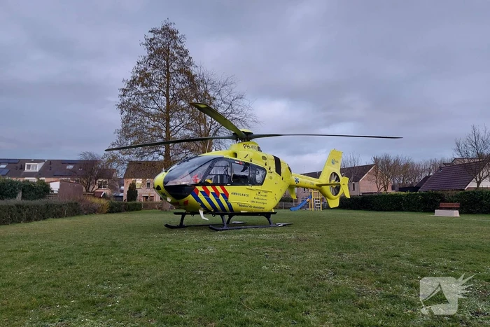 Traumahelikopter landt voor incident met jong kindje