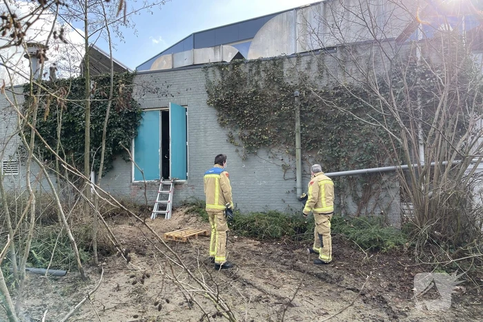 Machinekamer Zwemrecreatie Drie Essen Laarbeek vol met water
