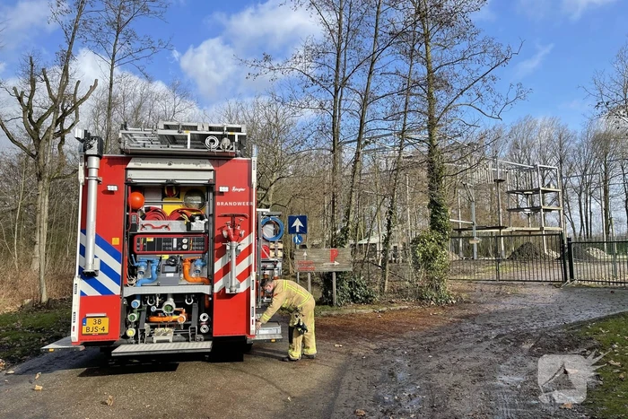 Machinekamer Zwemrecreatie Drie Essen Laarbeek vol met water
