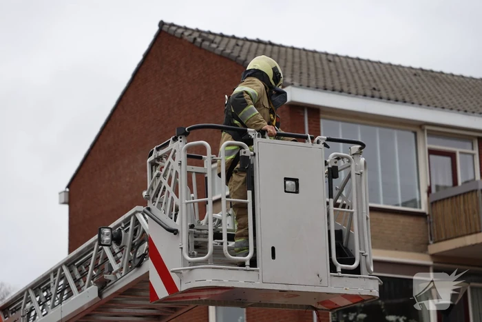 Dakpannen woning losgewaaid