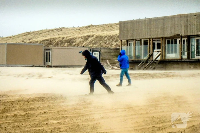 Genieten met windkracht negen aan zee