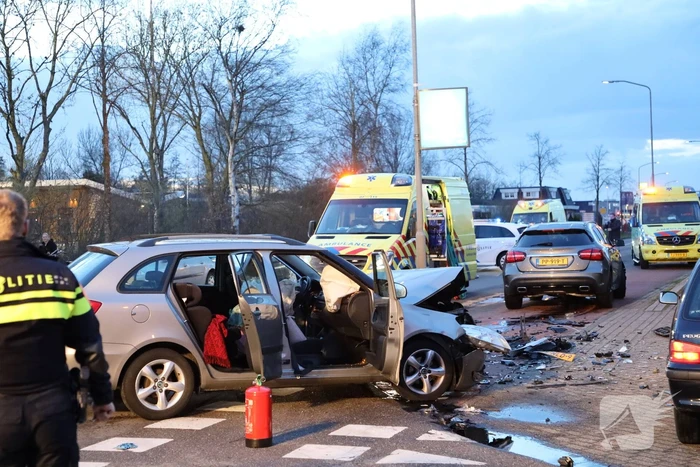 Gewonden bij frontale botsing