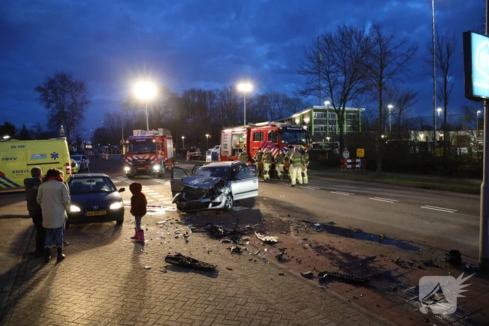 Gewonden bij frontale botsing