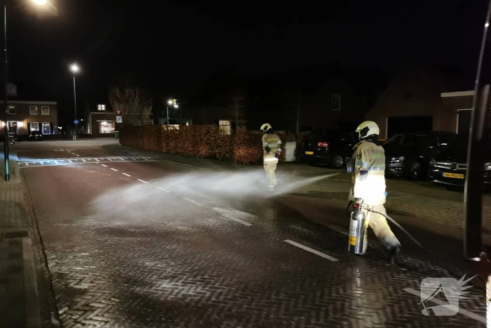 Vrachtwagen veroorzaakt oliespoor