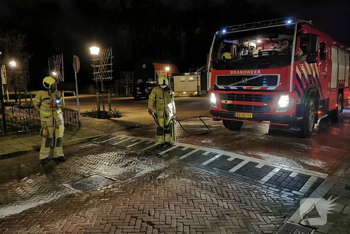 Vrachtwagen veroorzaakt oliespoor