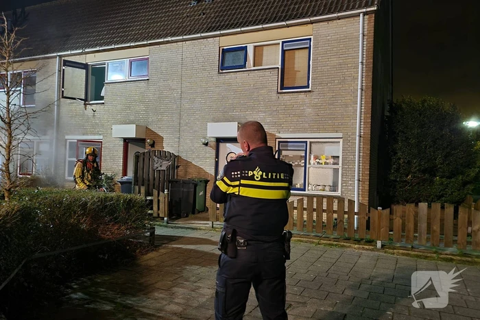 Forse rookontwikkeling bij woningbrand