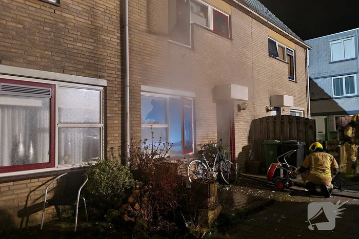 Forse rookontwikkeling bij woningbrand