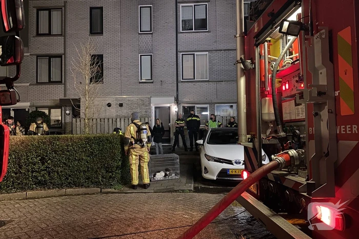 Forse rookontwikkeling bij woningbrand