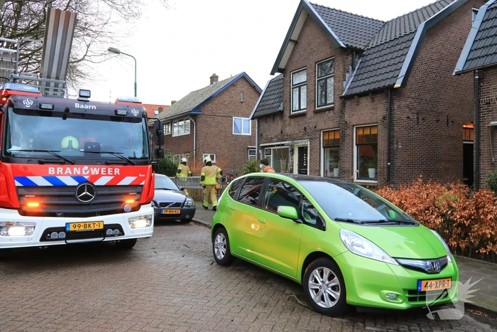 Dakrand beschadigd door harde wind