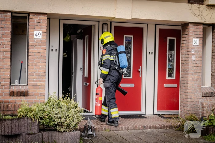 Brand in meterkast van woning