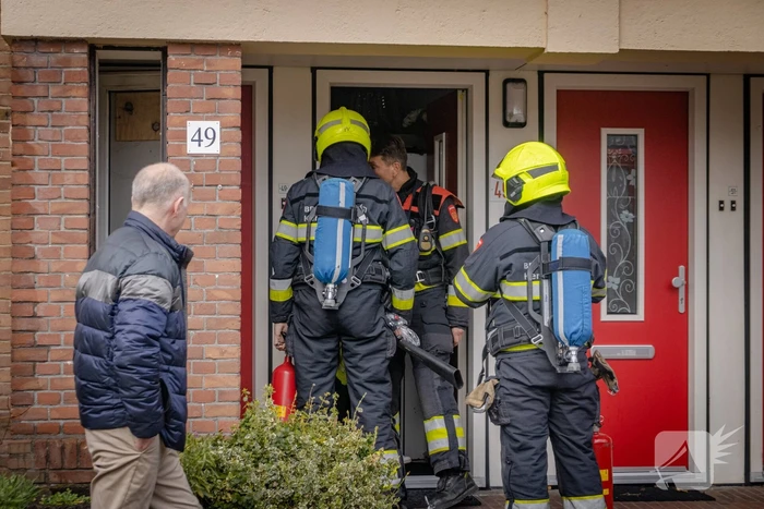Brand in meterkast van woning