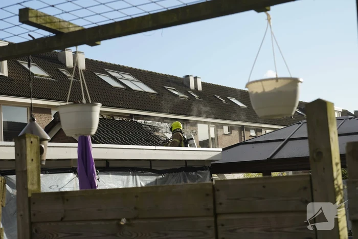 Hevige brand in schuur