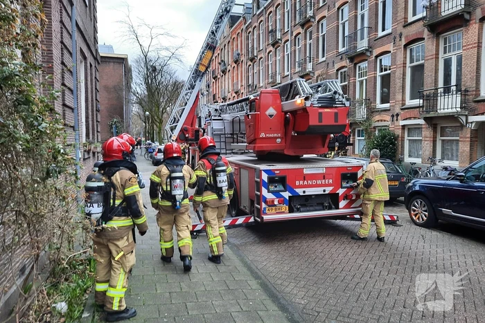 Kleine brand op dak van woning