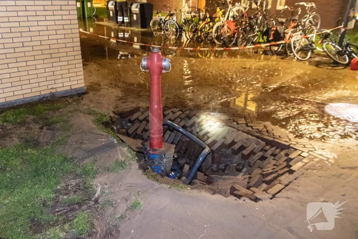 Berger botst tegen brandkraan