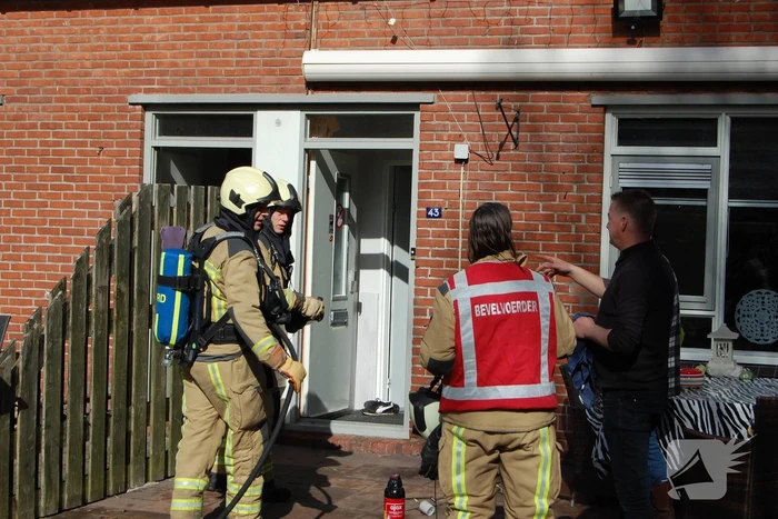 Kortsluiting in lamp veroorzaakt brand