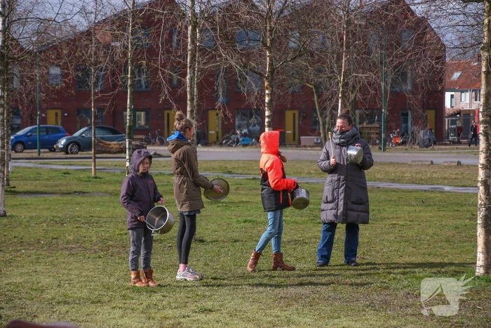 Klimaatdemonstratie bij Wagenwerkplaats