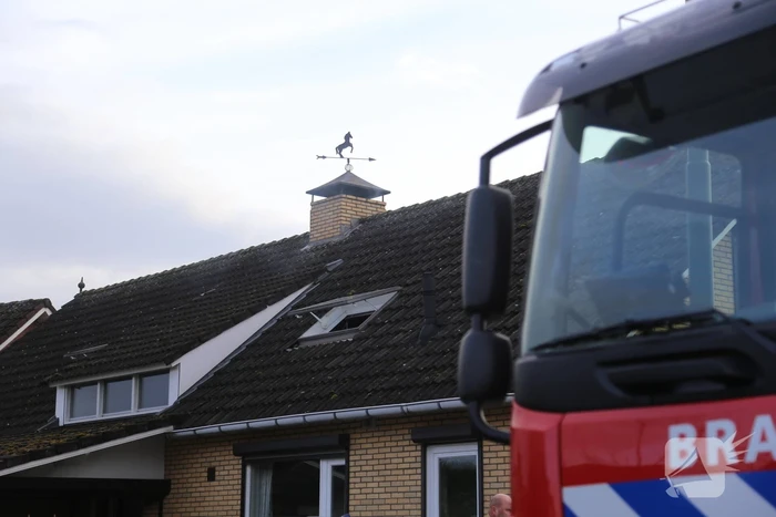 Schoorsteenbrand snel geblust