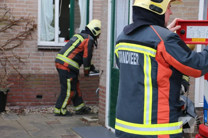 Brand in oven van woning