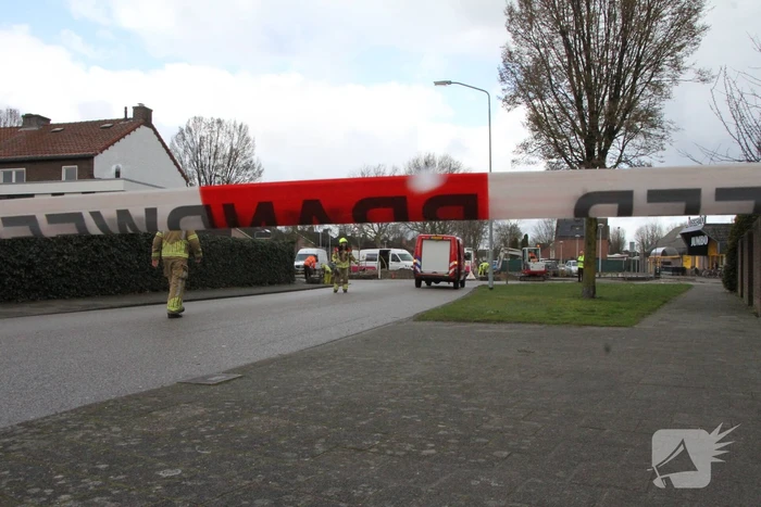 Gasleiding geraakt tijdens werkzaamheden