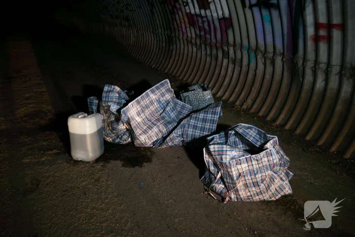 Afval gedumpt in tunnel
