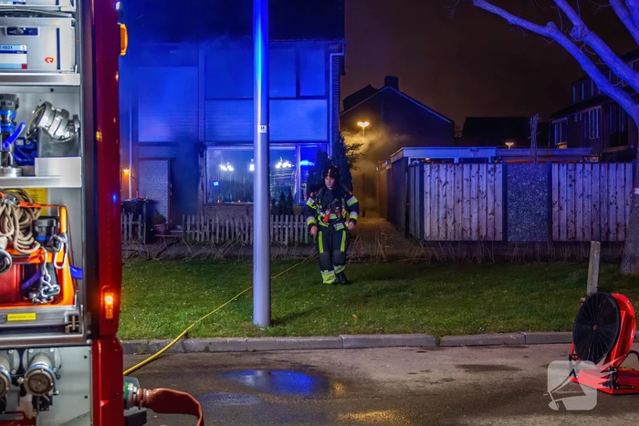 Brand in keuken van woning