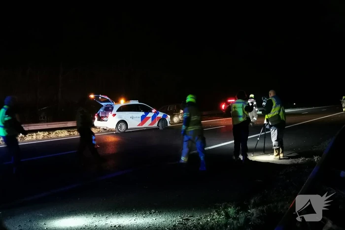 Schade na ongeval op snelweg