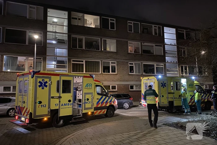 Brand op vierde etage van flatgebouw