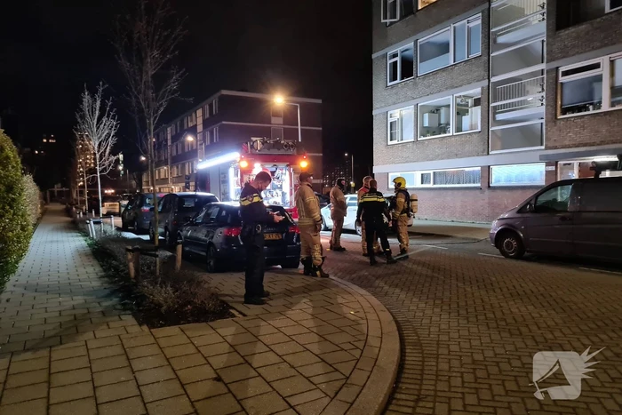 Brand op vierde etage van flatgebouw