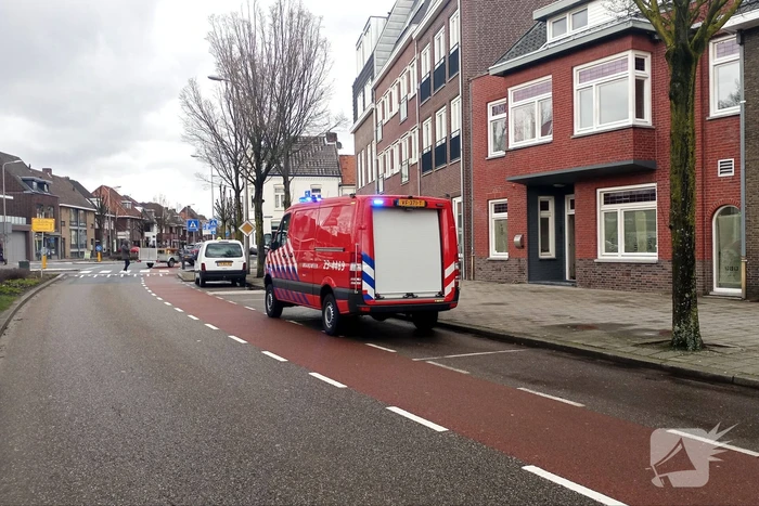 Straat afgesloten na gaslek