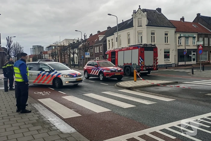 Straat afgesloten na gaslek
