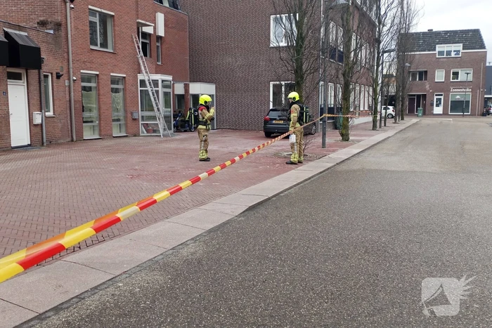 Straat afgesloten na gaslek