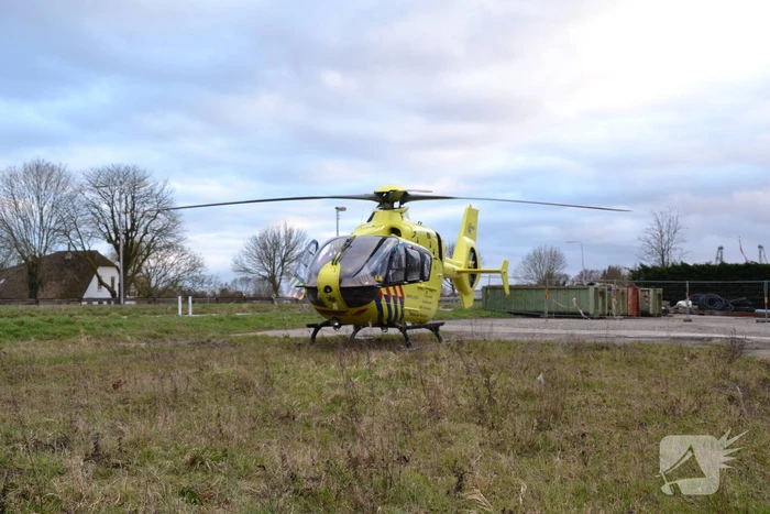 Traumahelikopter landt voor eenzijdig ongeval