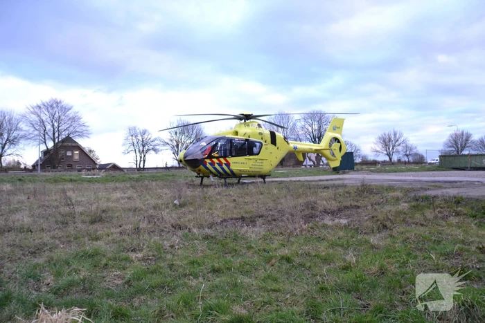 Traumahelikopter landt voor eenzijdig ongeval