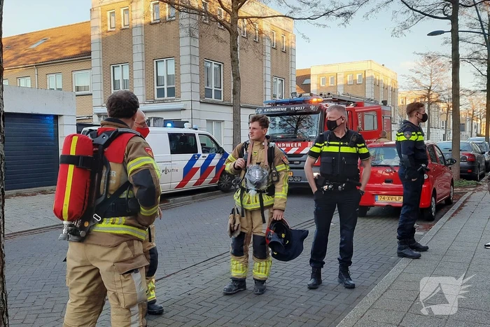 Brand in meterkast van woning