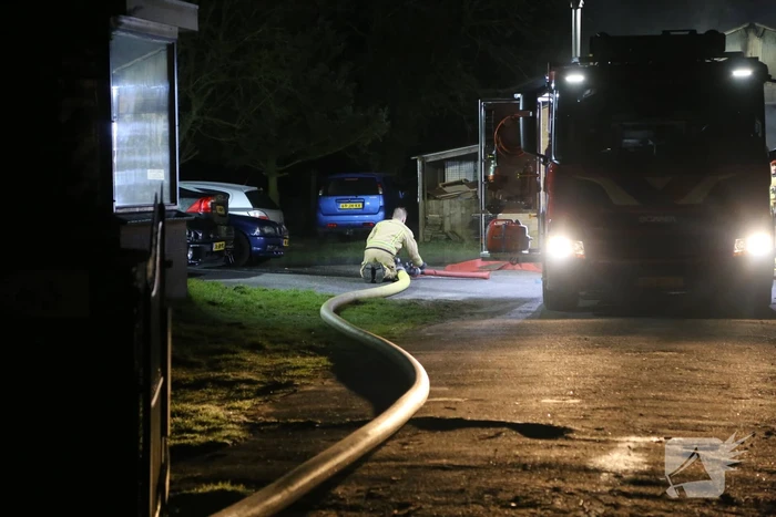 Veel rook bij brand in loods