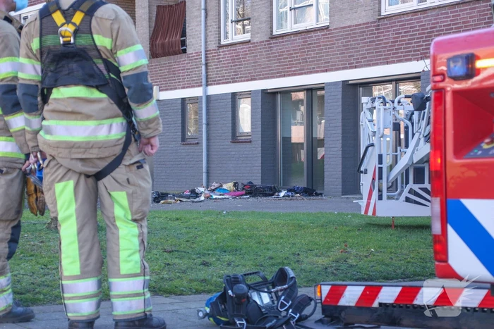 Brand in slaapkamer van flatwoning snel geblust