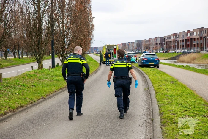 Man gaat met Harley Davidson onderuit