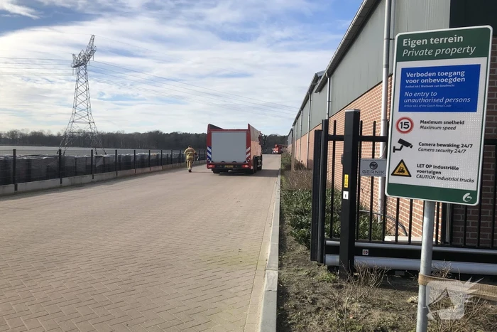 Brand in technische ruimte bedrijfspand