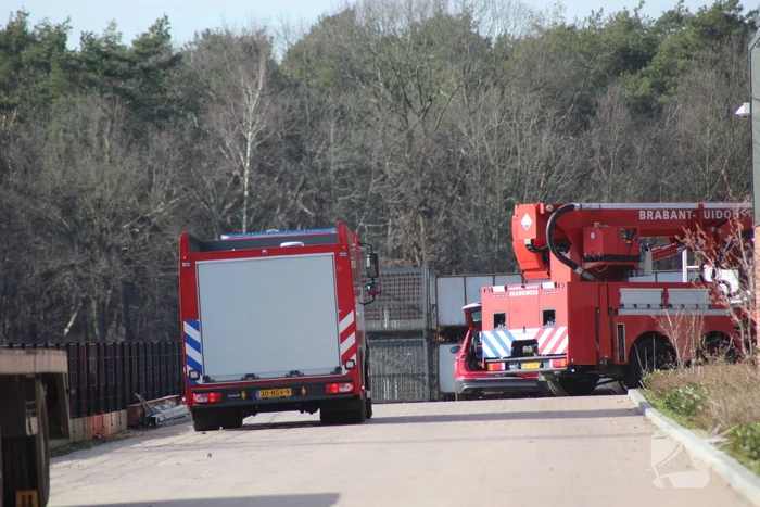 Brand in technische ruimte bedrijfspand