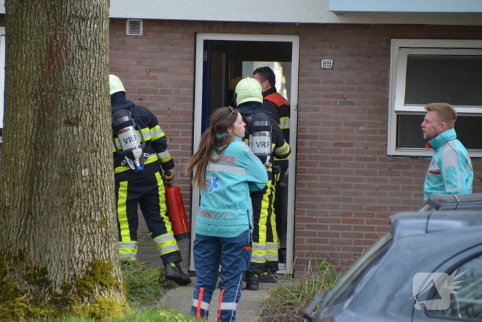 Brandweer inzet door aangebrand eten