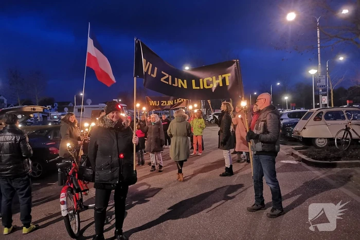 Fakkeloptocht voor de Vrijheid tegen de coronamaatregelen