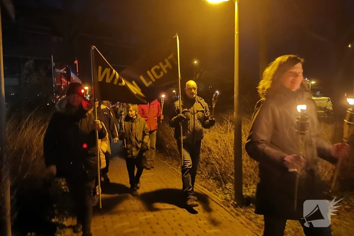 Fakkeloptocht voor de Vrijheid tegen de coronamaatregelen